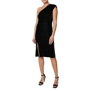 Laundry by Shelli Segal Velvet One Shoulder Dress NWT